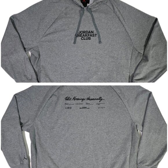 Nike Air Jordan x Breakfast Club Jumpman Hoodie Sweatshirt Men’s Size 2XL Gray - Picture 1 of 9